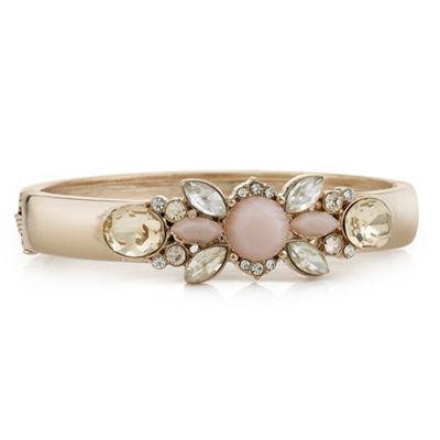 Designer pink tonal crystal bracelet